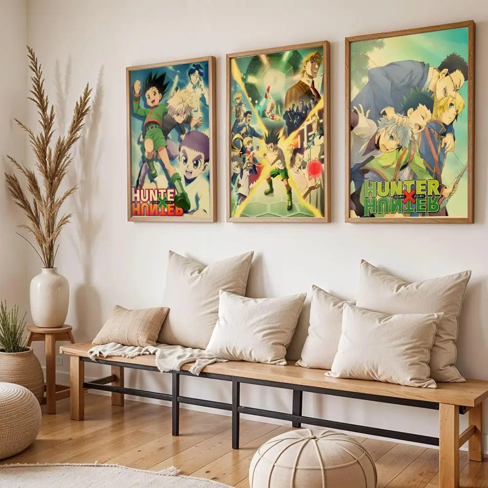 Anime H-Hunter X Hunter Painting Calligraphy Frameless Canvas Poster Wall Art HD Print Modern Aesthetic Home Decor Gift