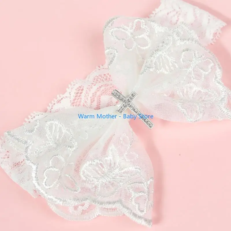 

Baby Big Bowknot Hair Bands Infant Girl Lace Hairband Children Hair Accessories 57QE