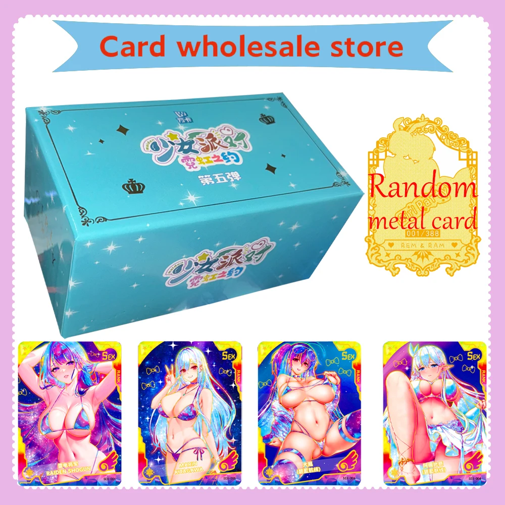 

Factory Outlet Goddess Story Maiden Party 5 Collection Cards Booster Box Tcg Card CCG Box Girl Party Game Card Table Toys For