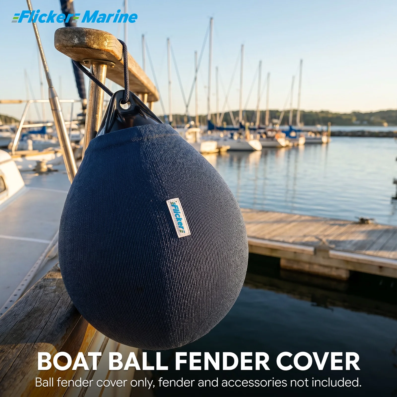 Boat Fender Covers | Various Sizes | Navy Blue Color | 1, 2 & 4 Packs | Polyester