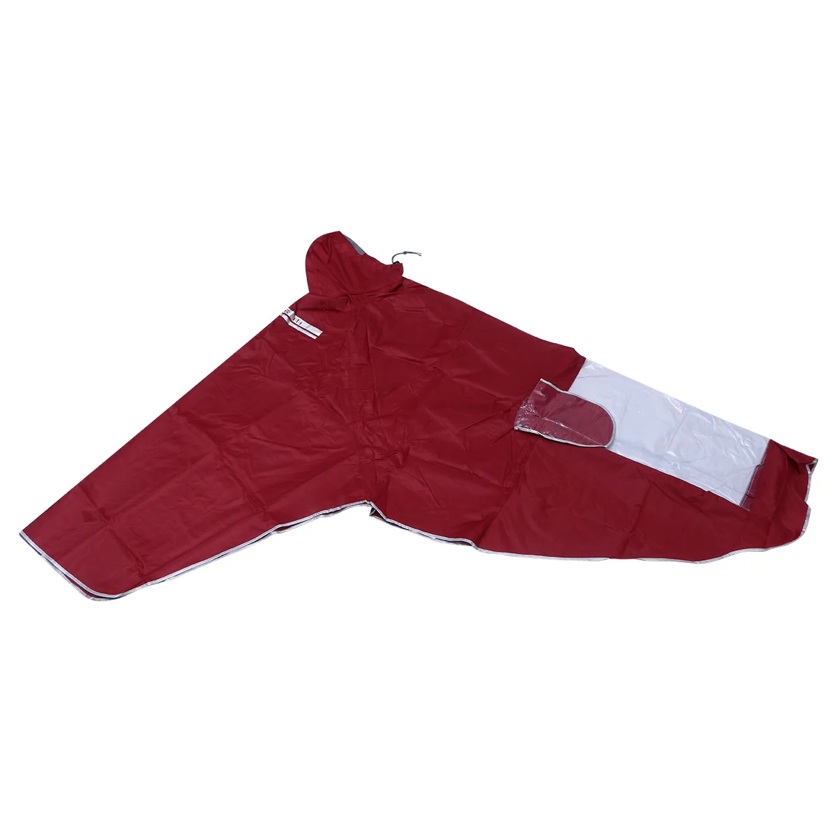 

Motorcycle Raincoat Thicken Waterproof Oxford Fabric Bike Cycling Poncho For Adult Electric Bike Raincape Xxxxl Wine Red