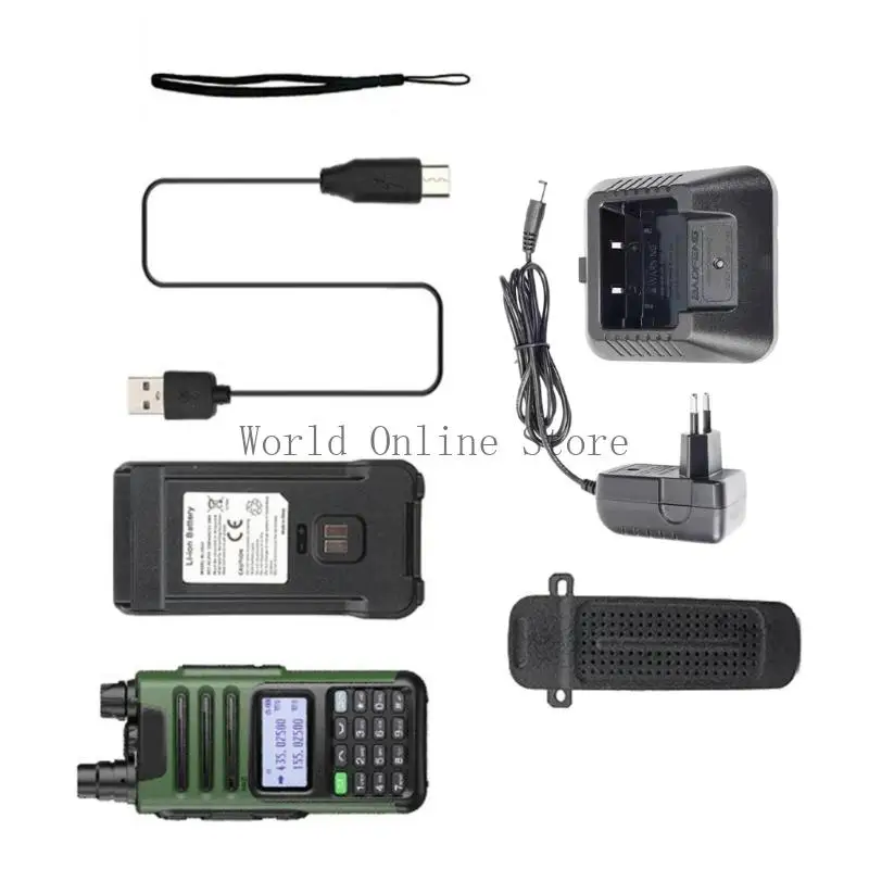 

UHF Charging Two Way Radio Complete Accessories for UV13 V1 V2 Camping Emergency Response Team Coordination 87HC
