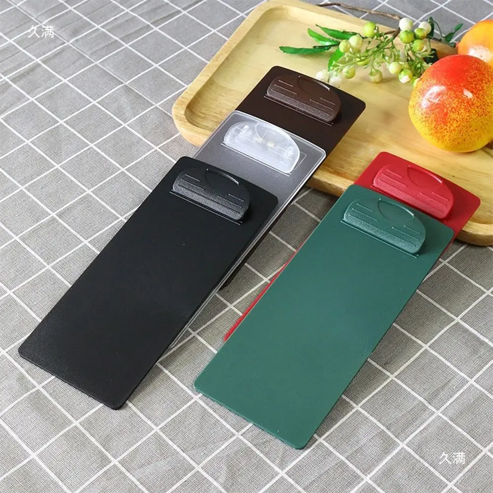 High Quality Plastic Menu Clip Multicolor Multi-size Clipboard Multi-functional Writing Support Pad