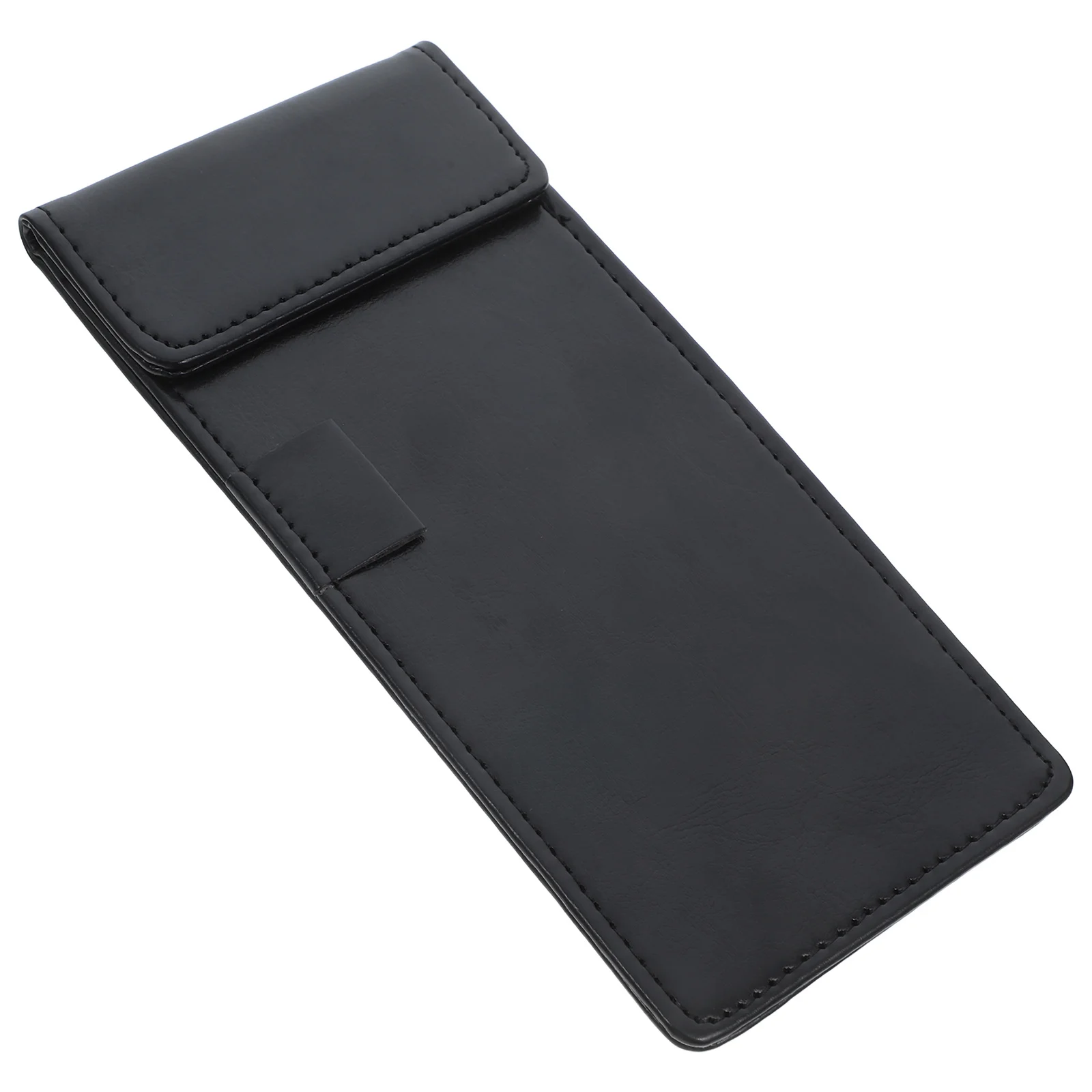 小さなクリップボード、レシートや請求書用の人工磁気閉鎖、ペンホルダー付き、収納、多用途メモ帳フォルダー