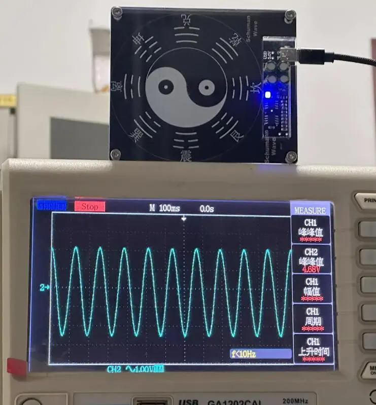 Nuovo generatore di onde Schumann 7.83Hz generatore di impulsi a bassa frequenza segnale a onda sinusoidale pura frequenza risonante della terra