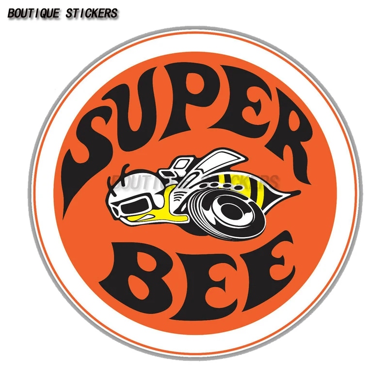 High quality Super Bee logo car sticker waterproof PVC car truck window bumper wall laptop luggage compartment sticker