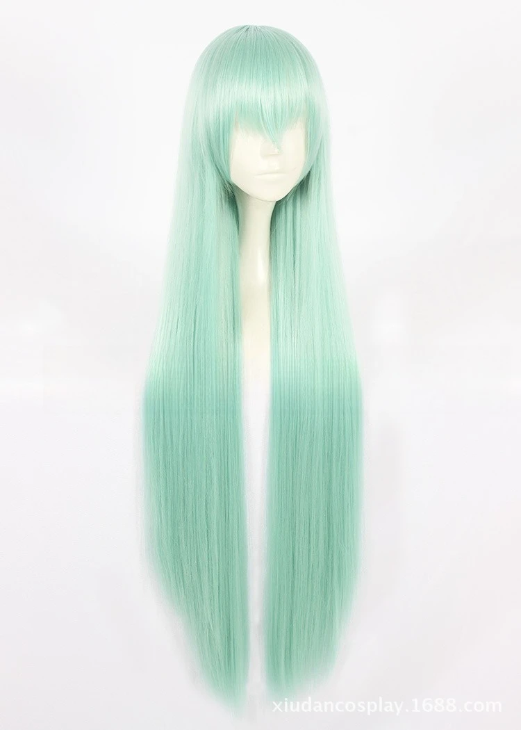 Xiu Dan Fate/Grand Order Kiyohime Peppermint สีเขียว 100 ซม.คอสเพลย์วิกผม 366A
