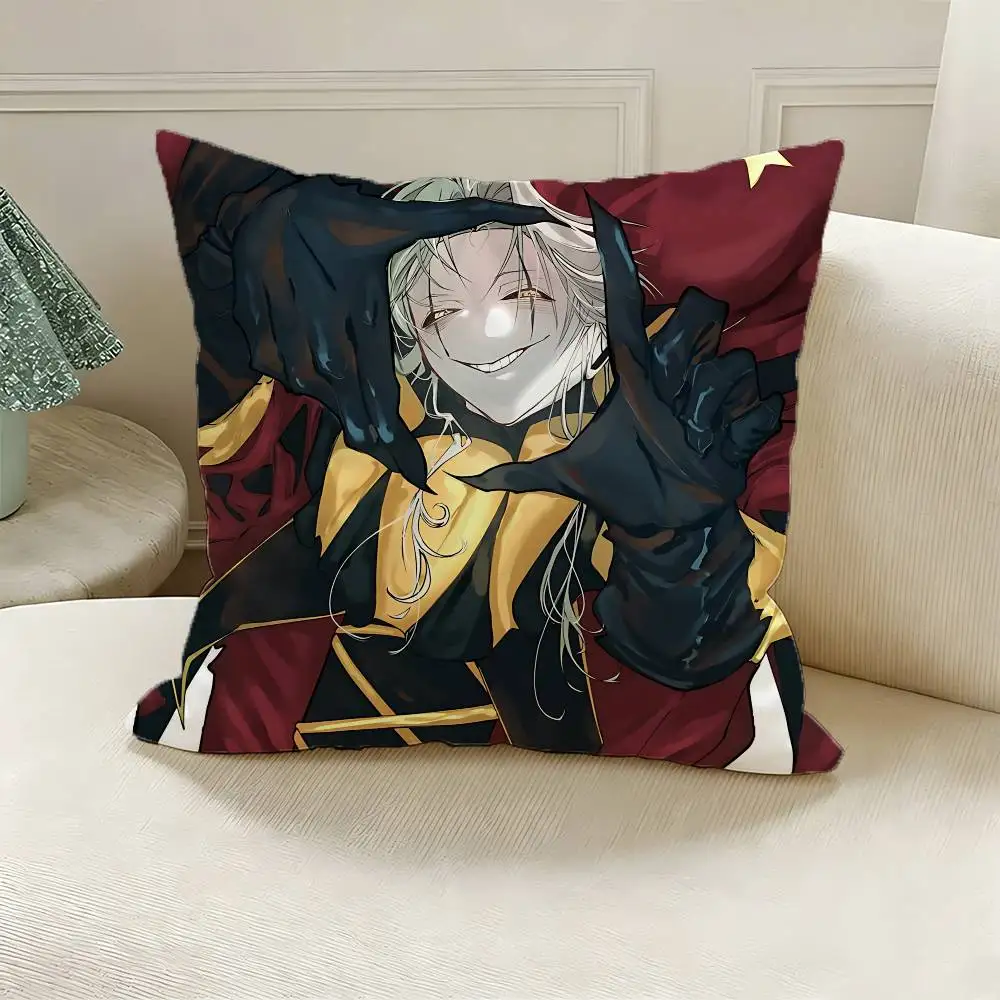 F-Freak P-Pierrots Printed Pillow Cover Cushion Case Simple Sofa Pillow Case No Pillow Core