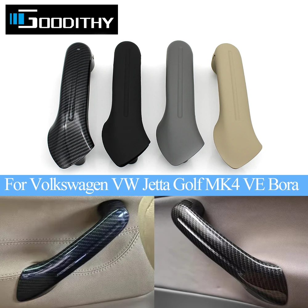 

LHD RHD Car Interior Front Rear Left Right Door Pull Handle Grab Cover Replacement For Volkswagen VW Jetta MK4 Golf 4 VE Bora