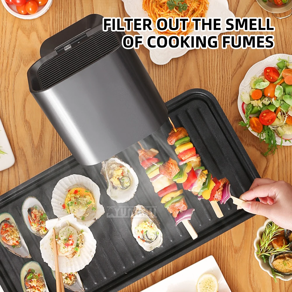 

Desktop Range hood BBQ hot pot Hood Removable mini smoke extractor
