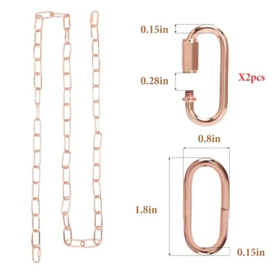 Chandelier Chain// SANGLE SOPFFY Light Fixture Chain for Chandelier or Swag Light Fixtures, Lighting Chain Extension with Link