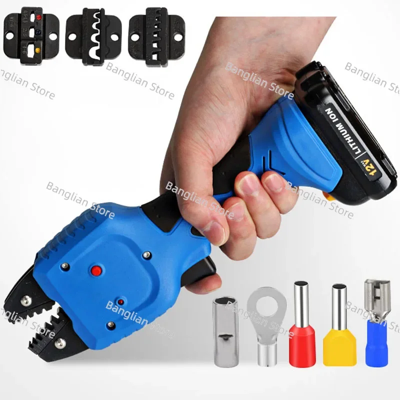 Electric Hydraulic Crimping Pliers, Tube Terminal Cable, Portable Hydraulic Power Tools, 0.25-50mm ²