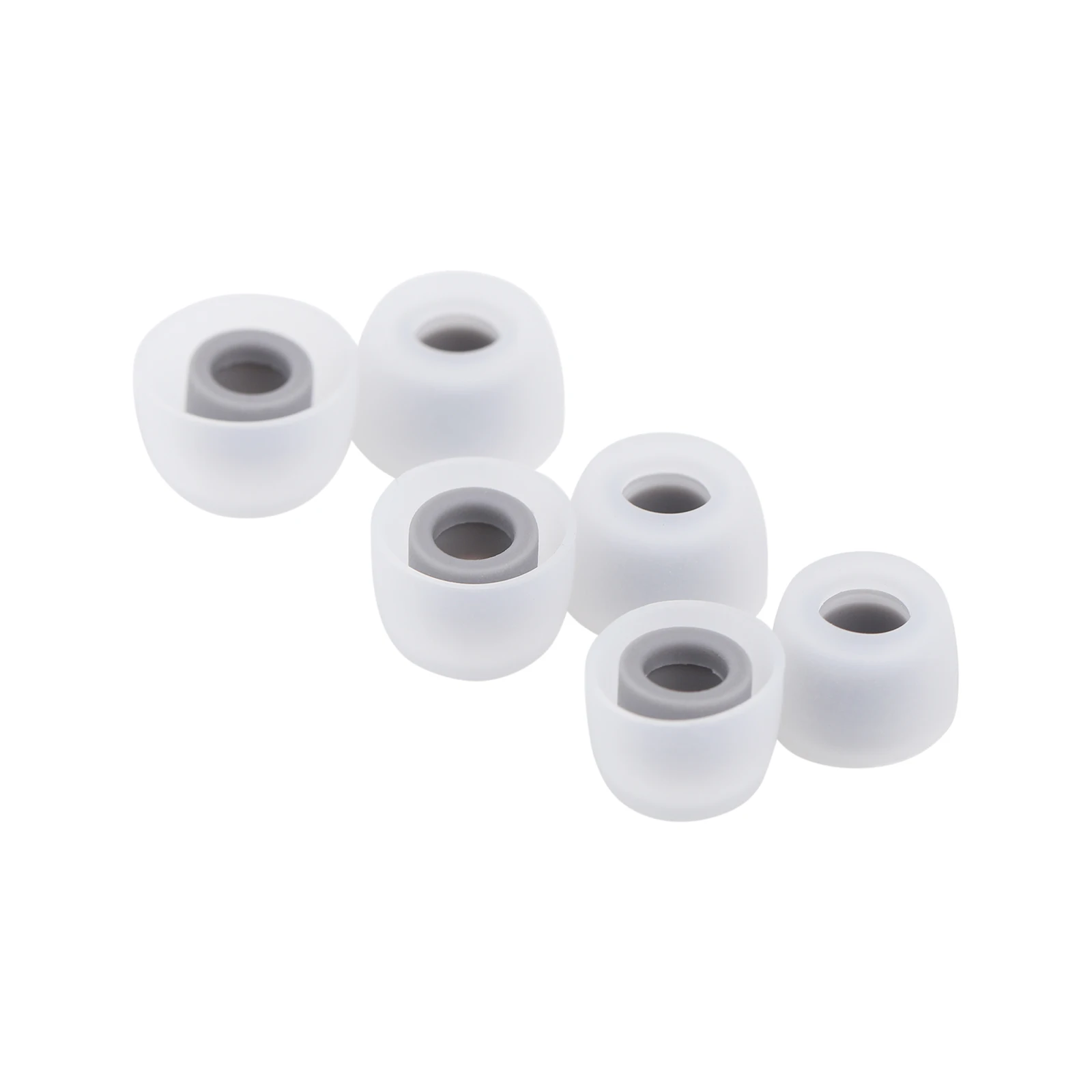 Kiwi Ears Flow Wide Bore Silicone IEM Ear Tips, 3 Sizes S/M/L with Precise Multi-size & Universal Nozzle Fit