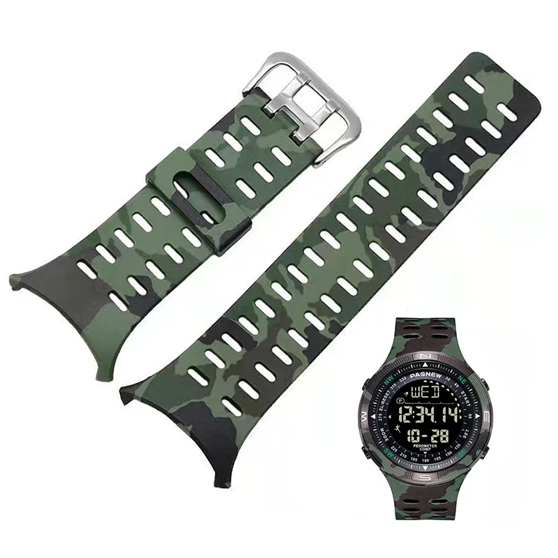 Original Sport Watch Strap 5008 TPU Digital Hand Clock Band Rubber Electronic Wristwatch Accessory Replacement