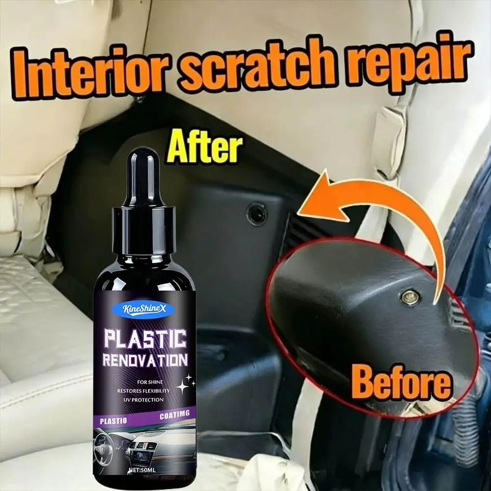 Plastic Restorer for Car Interior Cleaning Agent Black Polishing Maintenance Coating Nanotechnology Dashboard Wax 2026