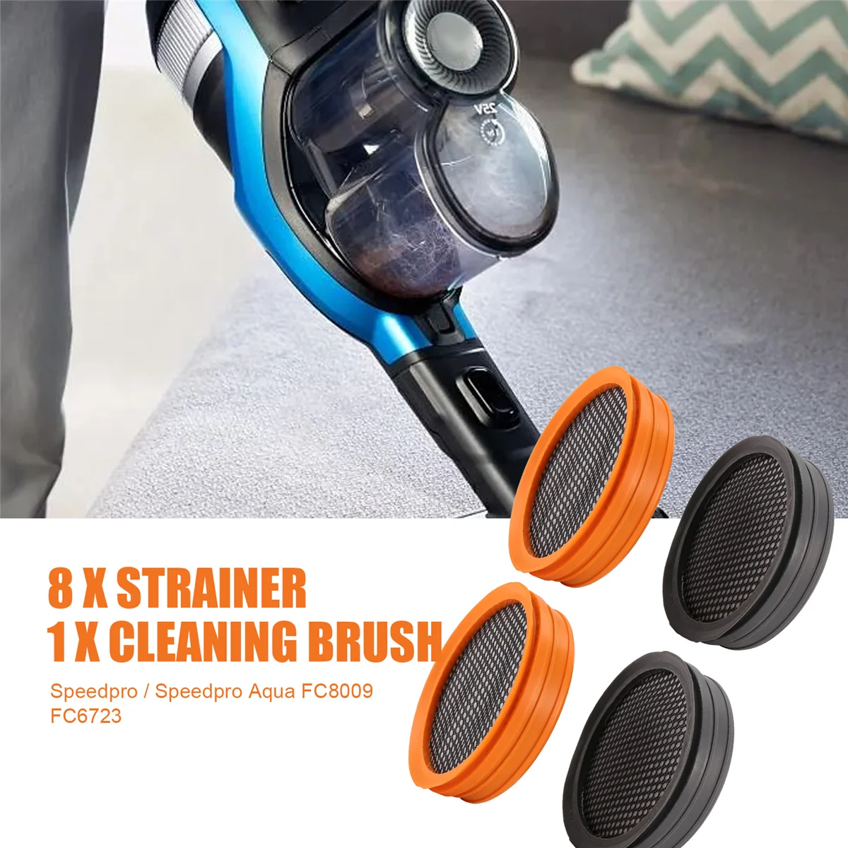 Для Speedpro/Speedpro Aqua FC8009 FC6723 FC6724 FC6725 FC6726 FC6727 FC6728 FC6729 Запасной фильтр Hepa