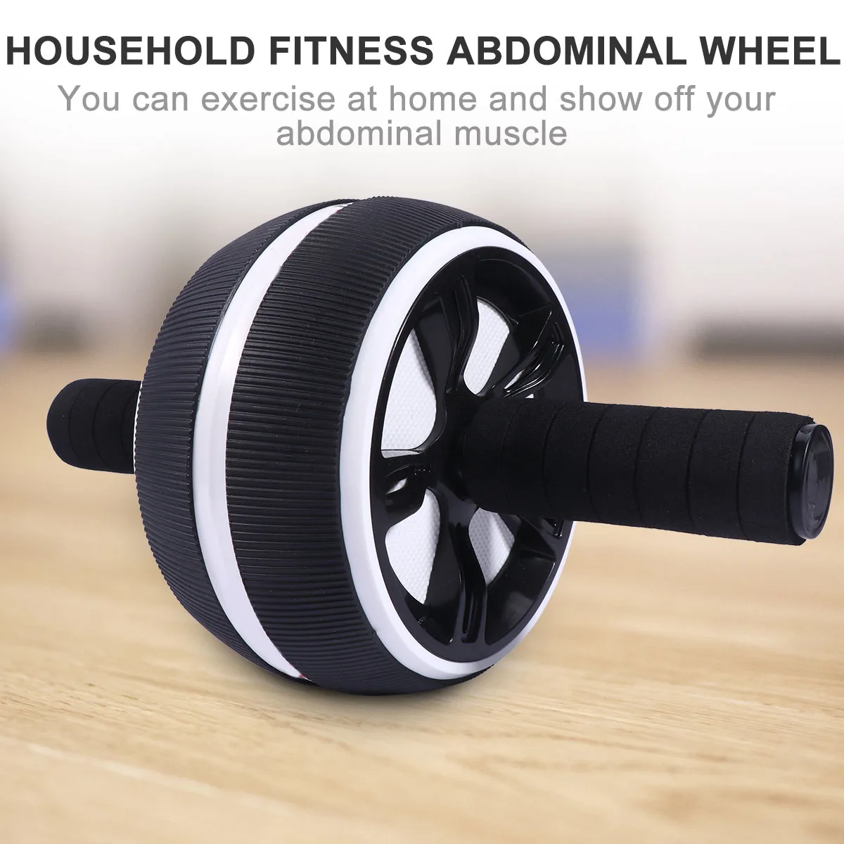 

Mute Fitness Wheel Durable Stainless Steel Silent Abdominal Roller Home Exercise Equipment For Men Women White Black Strong