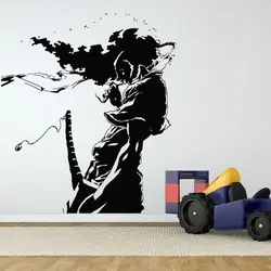 Kendo Wall Sticker Japanese Ninja Poster Vinyl Art Wall Decals Home Decoration Decor Mural Kendo Samurai Decal
