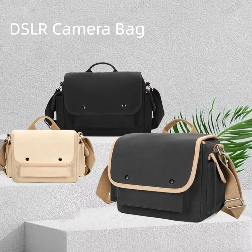 Multi-functional Digital DSLR Camera Bag Waterproof Wear Resistant Camera Storage Bag Padded Dividers Adjustable