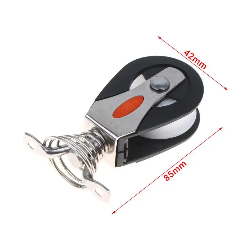 Marine Rigging Boat Stainless Steel Nylon Pulley Wheel Yacht Mast Outhaul Pilate