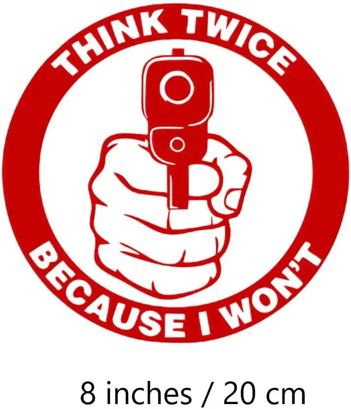 قطعة واحدة من ملصقات الفينيل لأنني لا أعرف مرتين، ملصقات تحذيرية ممتعة، موضوع الرسوم المتحركة ذو الياقة الزرقاء