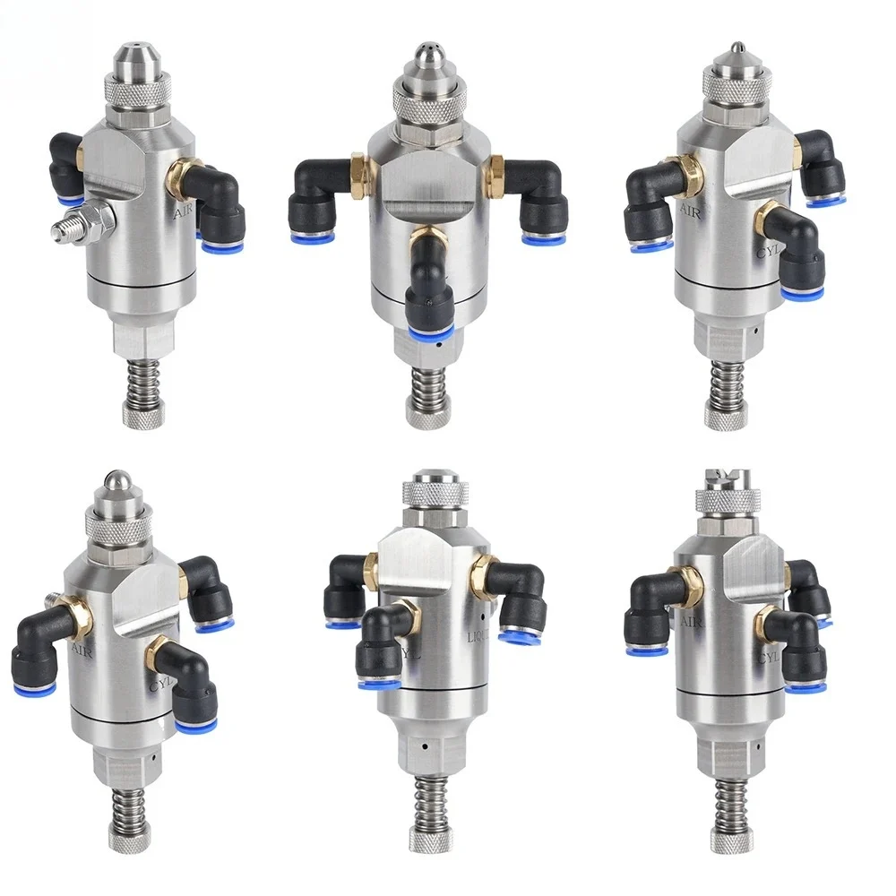 

Stainless Steel Anti-drip air Atomization Nozzle JAU Three-fluid Humidification