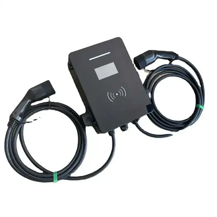 11kw Dual Gun Wallbox Ac Home Ev Charger Commercial OCPP Charging Station for Electric Vehicles