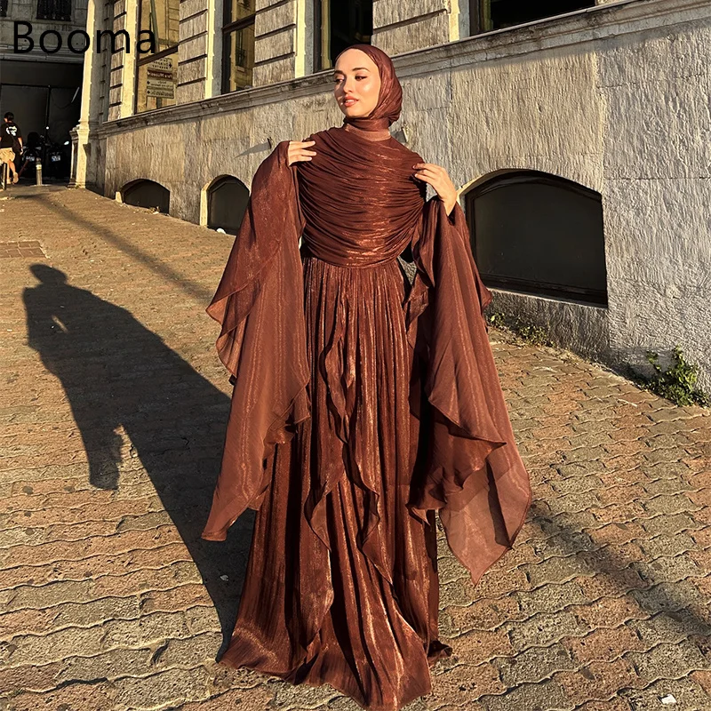 

Booma A-Line Elegant Women Prom Formal Gowns for Women Pleat Evening Dress Dresses Floor-Length Customized فساتين سهرة