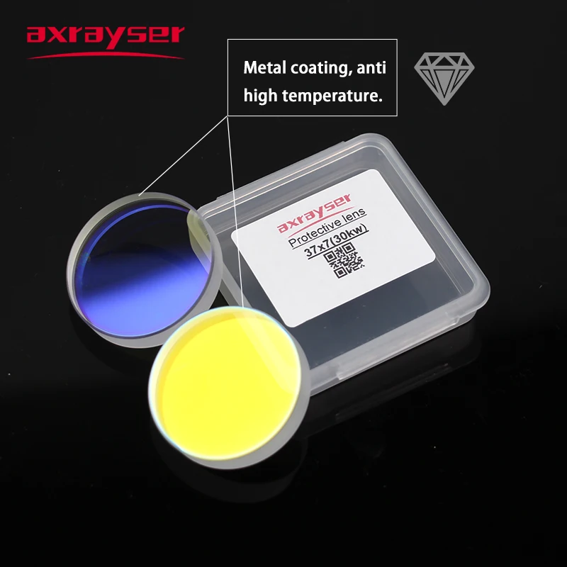 Imagem -03 - Laser Lens Protective Windows para Raytools Precitec Wsx Fibra Máquina de Corte Poderosa Cabeça Parte Ferramenta 1064nm 37x7 27.9x4.1 10 Pcs