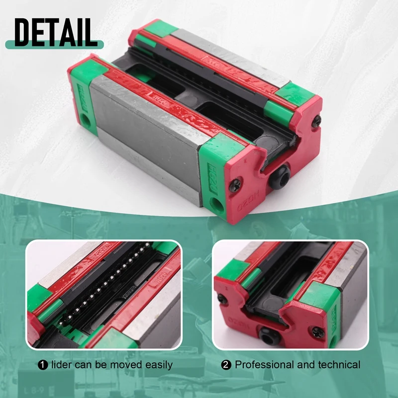 ●Steel HGH20CA 20Mm Linear Rail Guide Block for CNC Machine Parts Manufacturing Equipment