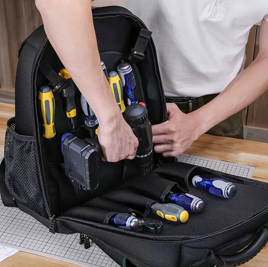 Extreme Tool Backpack Heavy-Duty Bag with Padded Shoulder Durable Tool Backpack Heavy Duty Tool Backpack