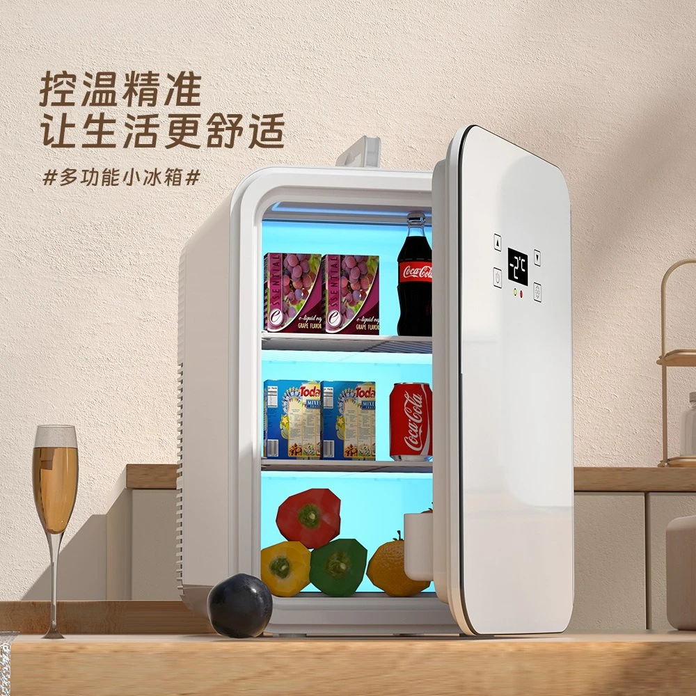 New 8-liter small car refrigerator 6L vertical portable mini beauty small refrigerator, car and home makeup 10L