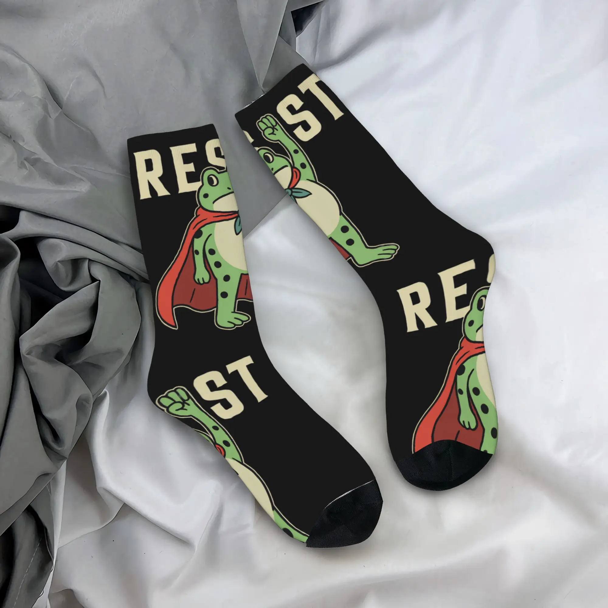 

Противоударные чулки Portland Frog, носки для взрослых и мужчин, качественные новые носки, зимние спортивные носки на открытом воздухе, нескользящие носки с принтом на день рождения