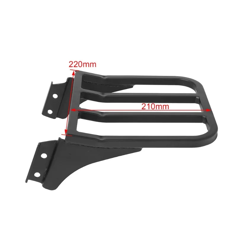 1PCS Motorcycle Black Backrest Sissy Bar Luggage Rack For Harley Sportster XL models XL883 XL1200 Heritage Softail Dyna FLST