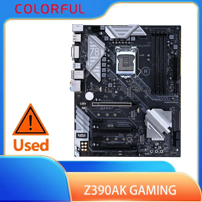 

Цветная материнская плата Battle-AX Z390AK Gaming V20, набор микросхем Z390, Intel LGA 1151, ATX, DDR4