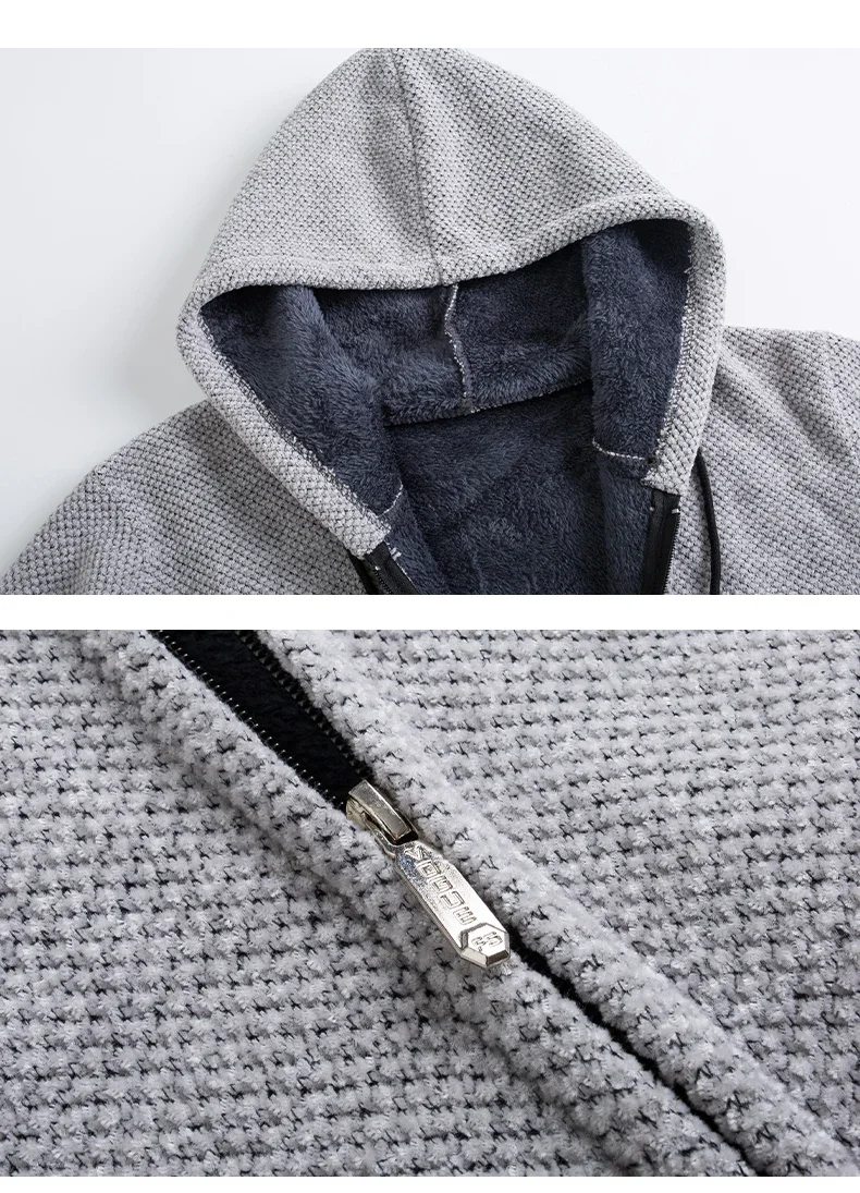 LIBIELIY Plus Cashmere Cardigan Coat Sweater Male Korean Version Of The Trend In Autumn And Winter Long Sweater Trench Coat