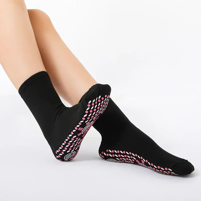 New Cotton Mid-calf Bottom Silicone Non-slip Sports Socks for Women Yoga Socks Indoor Dance Fitness Pilates Warm Floor Socks