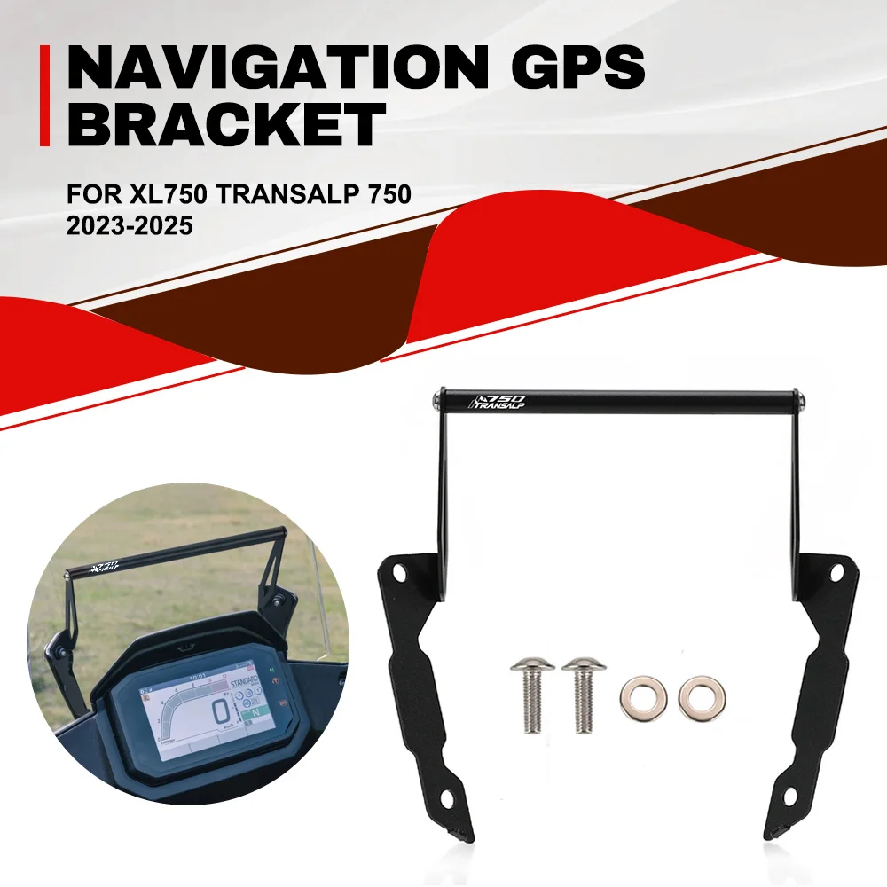 

Motorcycle Accessories For Honda XL750 TRANSALP 750 2023-2024-2025 Navigation Bracket Bar Phone Holder Stand Aluminium XL 750