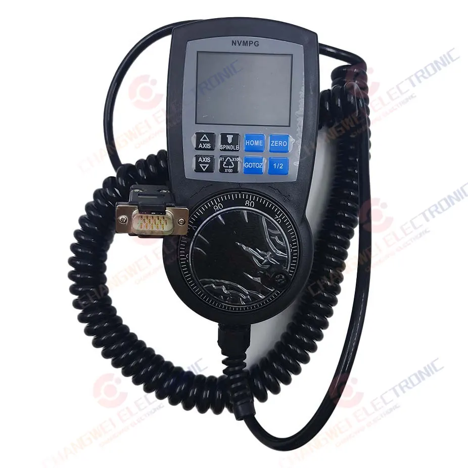 Imagem -02 - Nvmpg Pingente de Controle Cnc com Display Lcd Comunicação Serial Mpg Handwheel Encoder Axis Mach Sistema Controlador Cnc