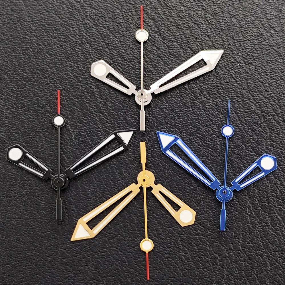 

Серебристые/черные зеленые светящиеся стрелки подходят для механизмов NH35/NH36, корпуса часов, детали стрелок, аксессуары