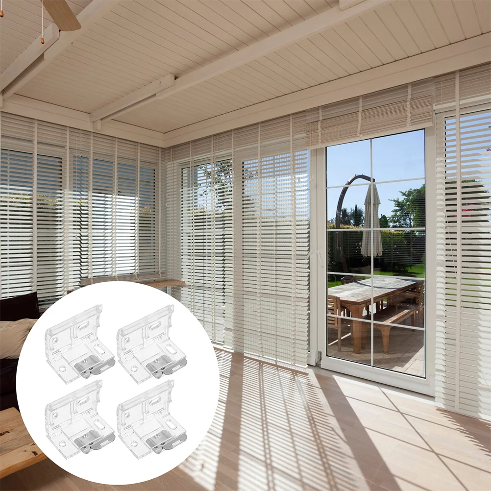 

6Pcs Roller Blind Brackets Side Fixing Metal Plastic Replacement Parts Window Blinds Repair Curtain Track Home Accessories