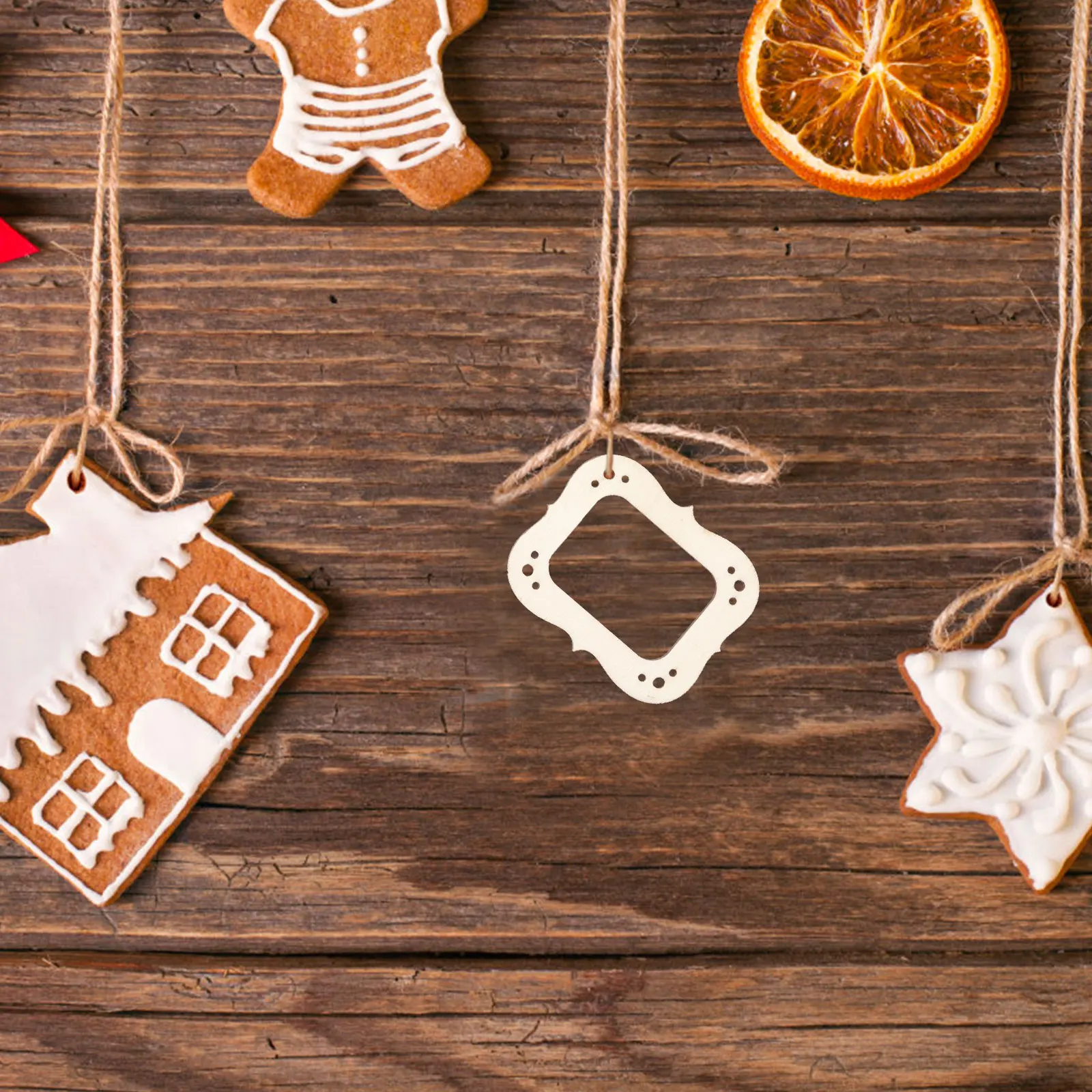 

20 Pcs Wooden Photo Frame Cutouts Unfinished Small Jewelry Pendant Craft Decor DIY Home Wall Table Bookshelf nament