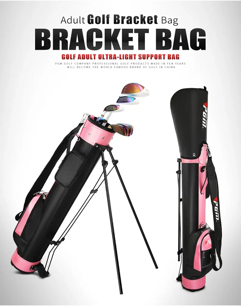PGM Golf-Halterung für Erwachsene, Waffentasche, wasserdicht, leicht, tragbar, Golftasche, langlebig, kann 9 Schläger halten, Golfzubehör 8