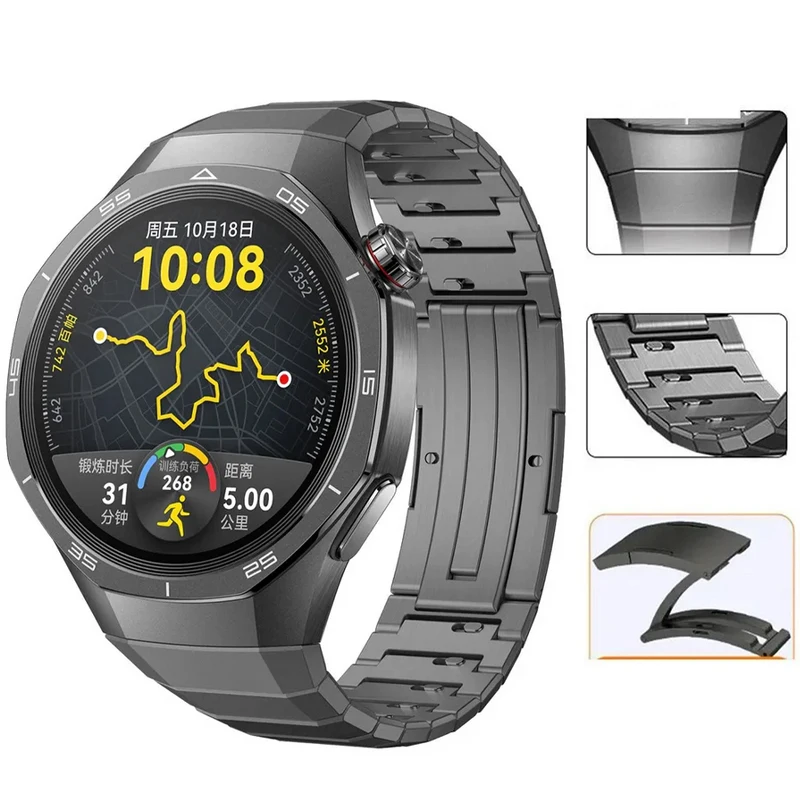 

New No Gaps Luxury Titanium Strap for Huawei Watch GT 5 Pro Metal Bracelet for Huawei Watch GT5 Pro Specialized Watch Strap