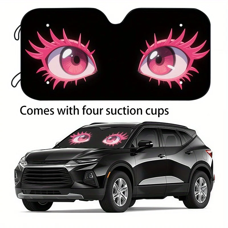 

1pc Funny And Humorous Animal Car Sunshade 2 Sizes To Choose From Universal Style, Holiday Gift Choice Car Windshield Sunshade,