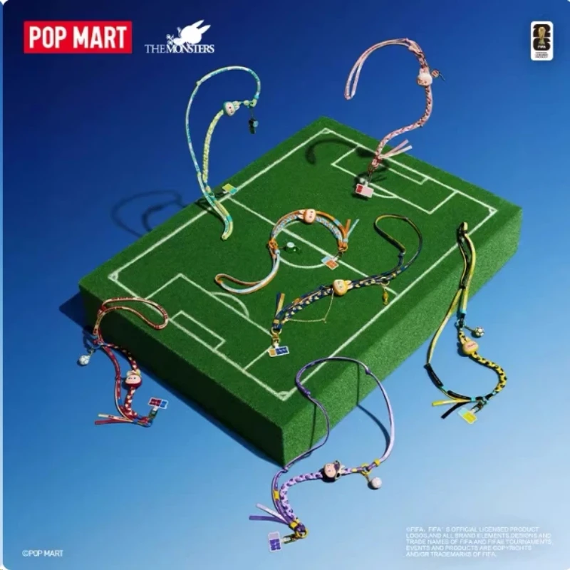 

New POP MART Labubu The Monsters Fifa World Cup Series Long Lanyard Blind Box Strap For Soccer Fans Collectible Gifts Accessory