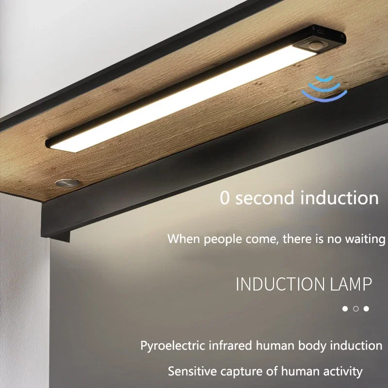 

Ultra-thin Intelligent Human Body Induction Led Light Rechargeable Kitchen Wine Cabinet Wardrobe Cabinet Light Ceiling Light