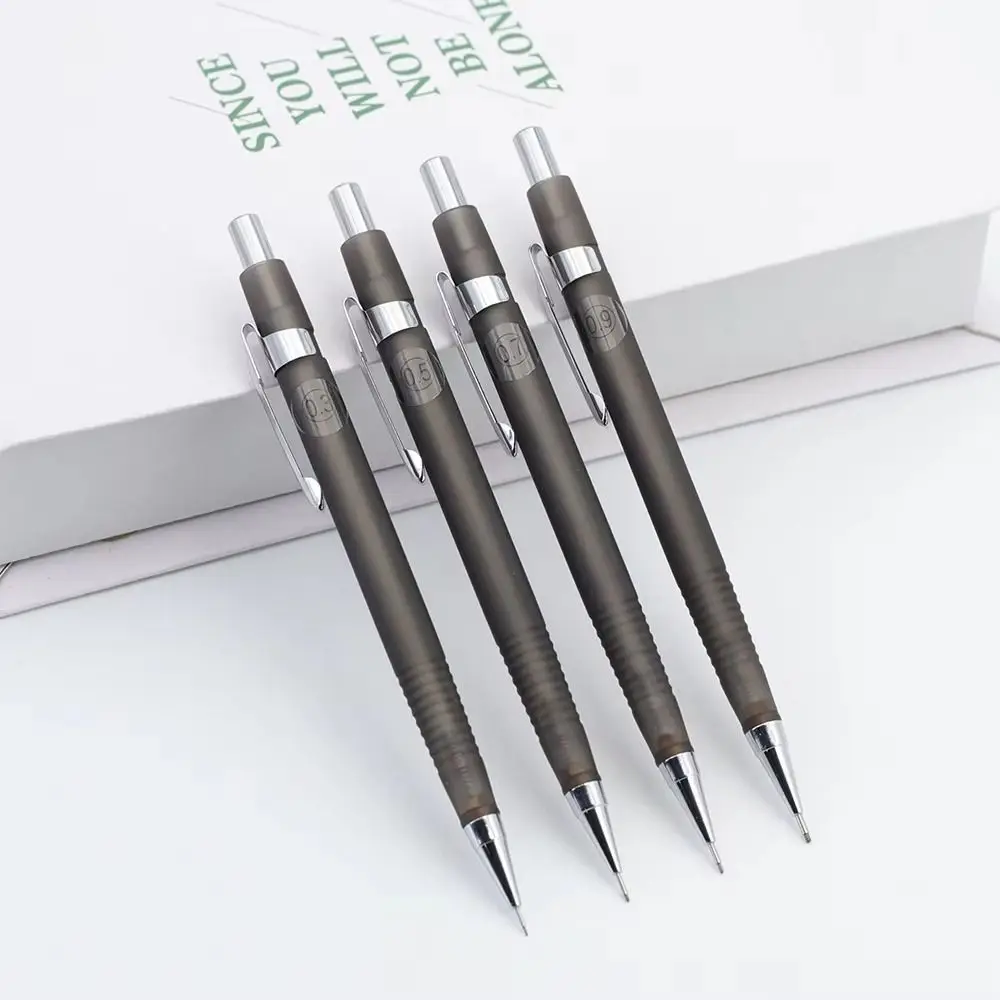 Multifunctional 0.3/0.5/0.7/0.9mm Mechanical Pencil Built-in Eraser Soft Grip Automatic Pencil Propelling Pencil Gift