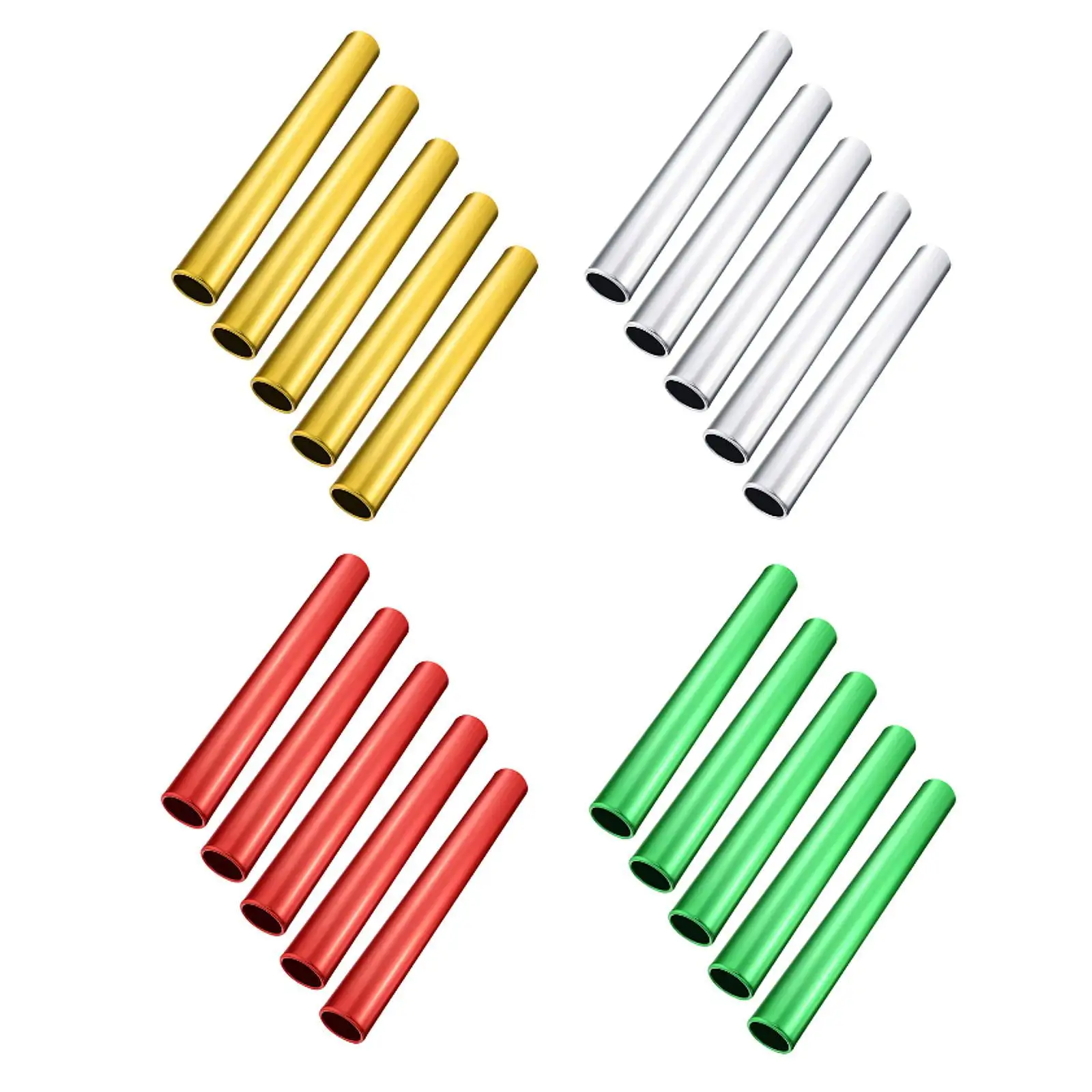 5 Pieces Track Field Relay 11.42inch Equipment Lightweight Practical Running Race Sticks for Outdoor Activities Practice