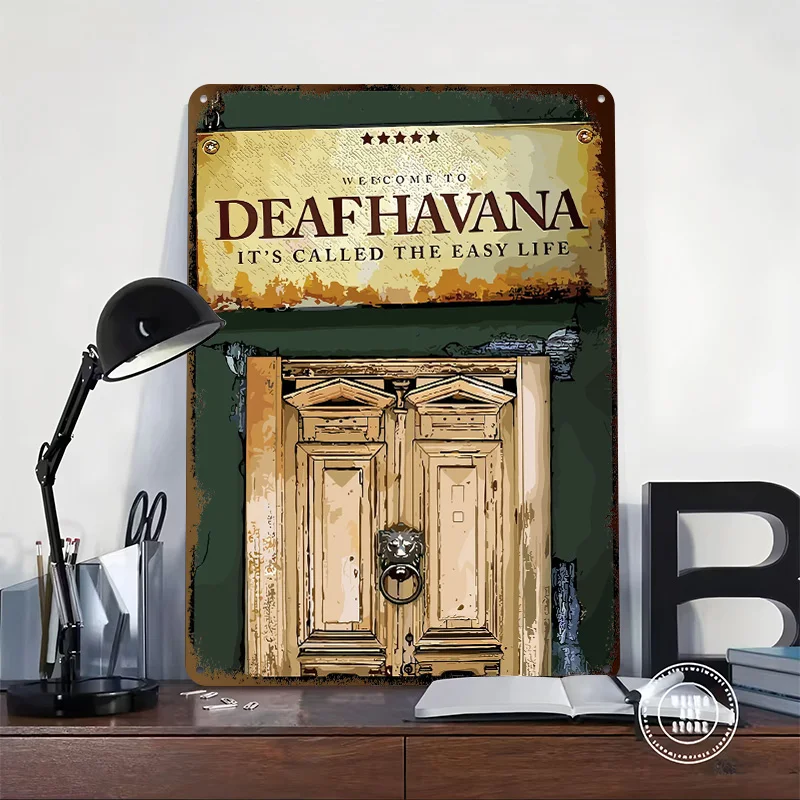 Deaf Havana It's Called the Easy Life Tinplate Posters Customizable Wall Art Retro Vintage Metal Signs for Home Room Desk Decor